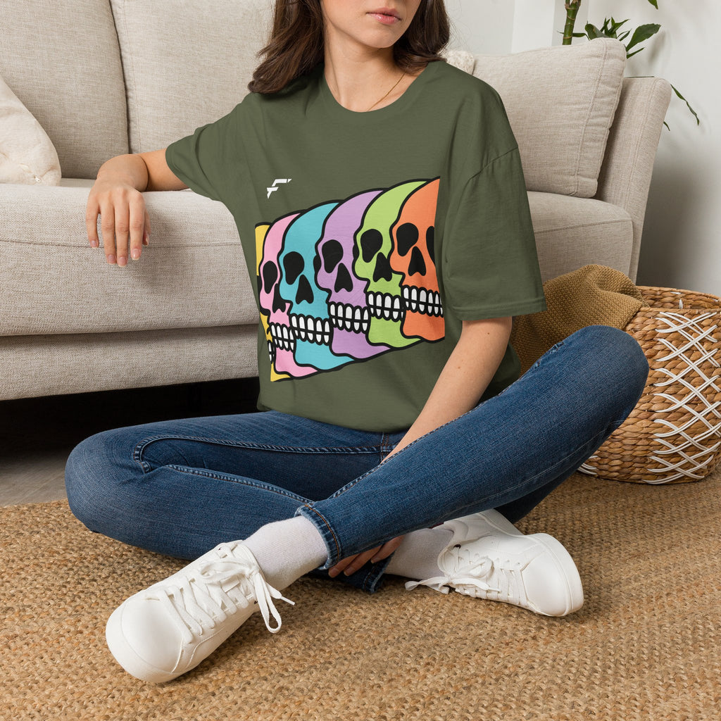 Pride Rainbow Skull T-Shirt. White Skull Tee, Black Skull Tee, and More... Ethically Sourced T-shirt