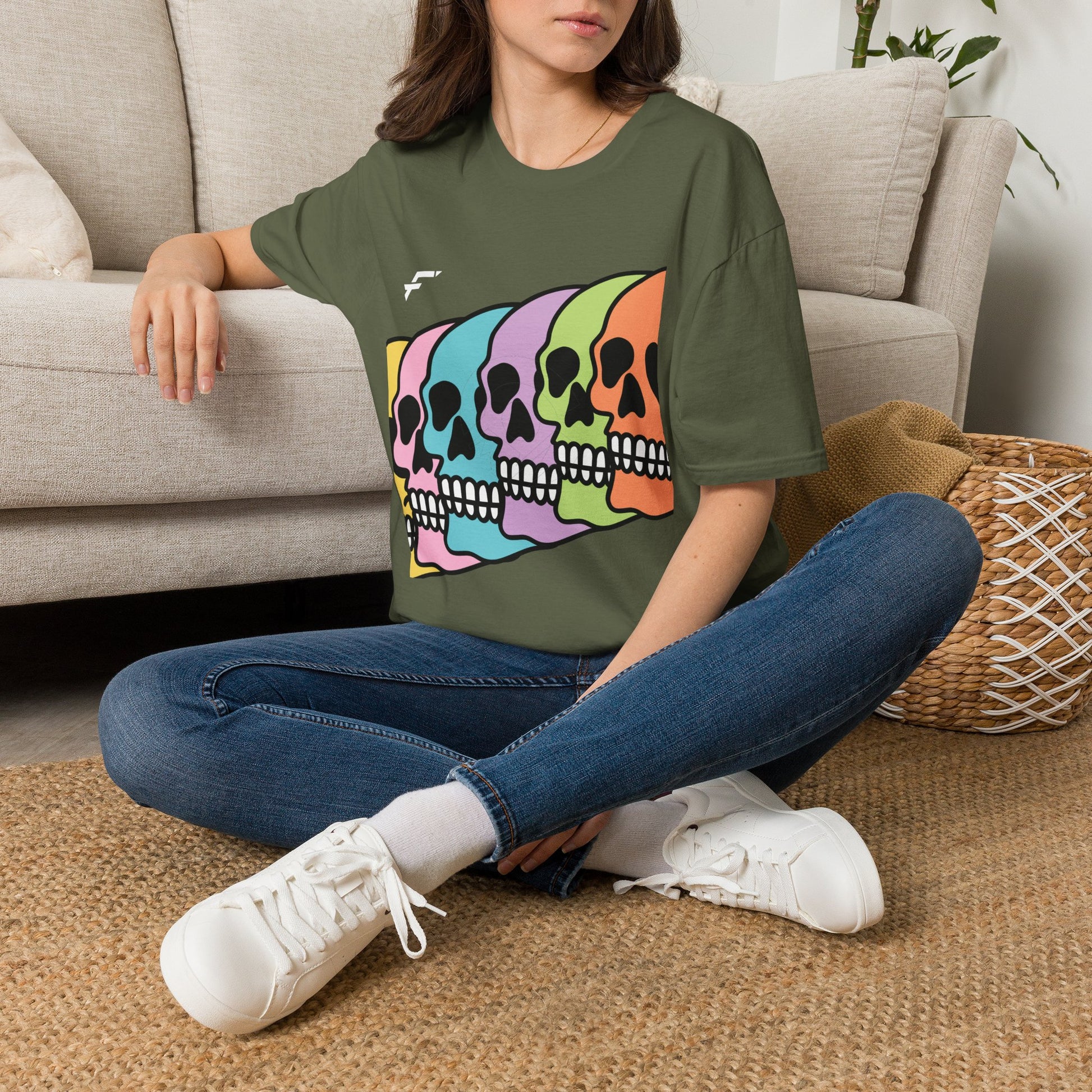 Pride Rainbow Skull T-Shirt. White Skull Tee, Black Skull Tee, and More... Ethically Sourced T-shirt