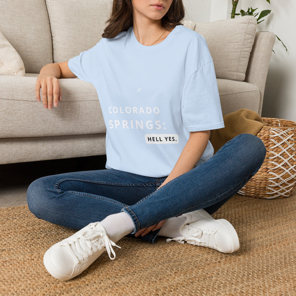 Colorado Springs -Hell Yes T‑Shirt  by Fittwave of Colorado Springs— State and City Pride Tee