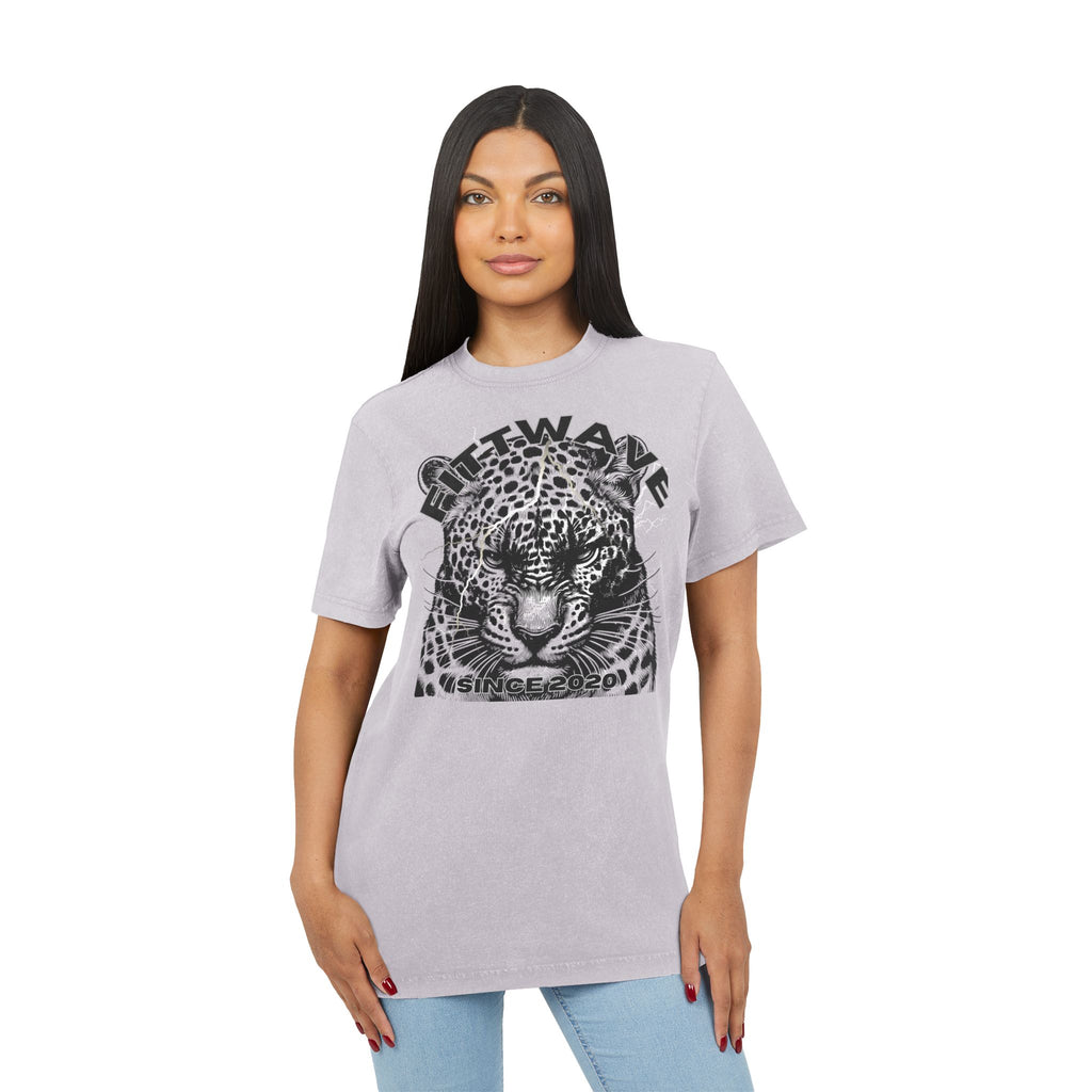 Fittwave- Rock Inspired Acid Washed Graphic Tee, Vintage Style Acid Washed Shirt, For Workouts, Unisex Fashion Shirt, Summer Streetwear