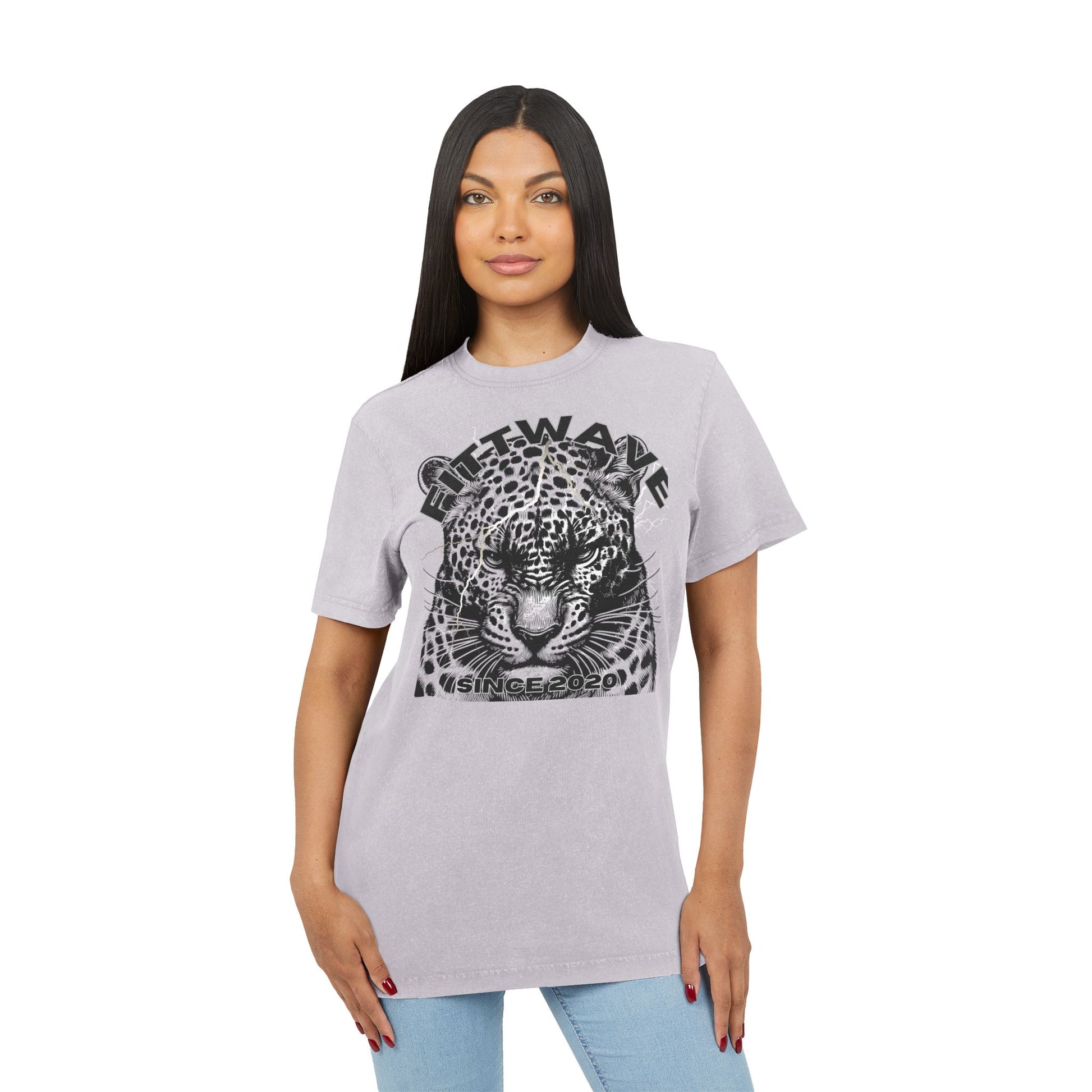 Fittwave- Rock Inspired Acid Washed Graphic Tee, Vintage Style Acid Washed Shirt, For Workouts, Unisex Fashion Shirt, Summer Streetwear