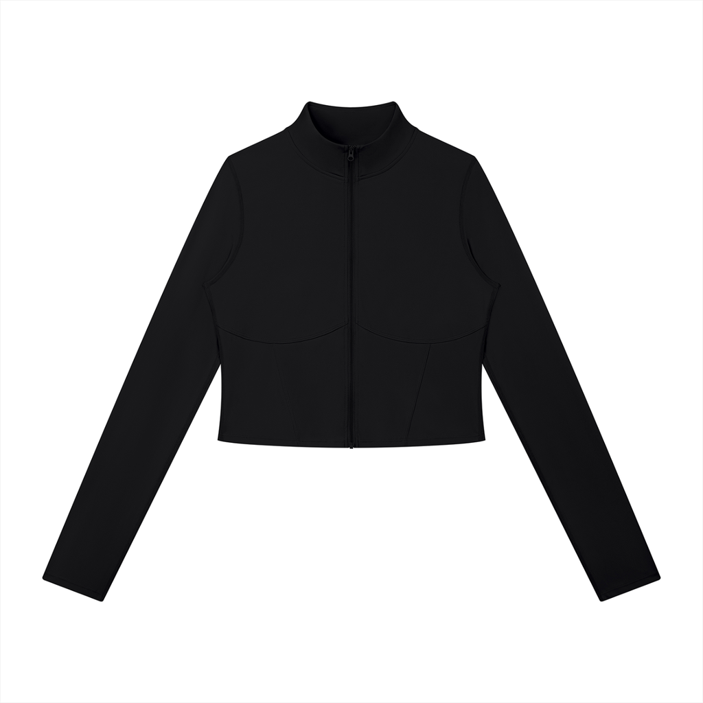 FITTWAVE Women's Full Zip Sports Jacket Lightweight Stretch Athletic Top