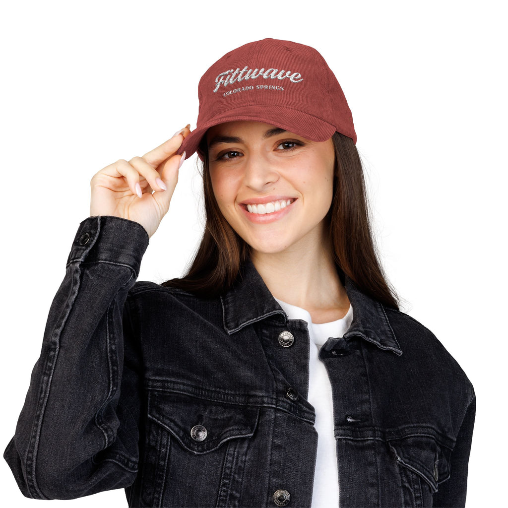 Fittwave Official - Vintage Corduroy Embroidered Cap – 'Fittwave Colorado Springs' Hat