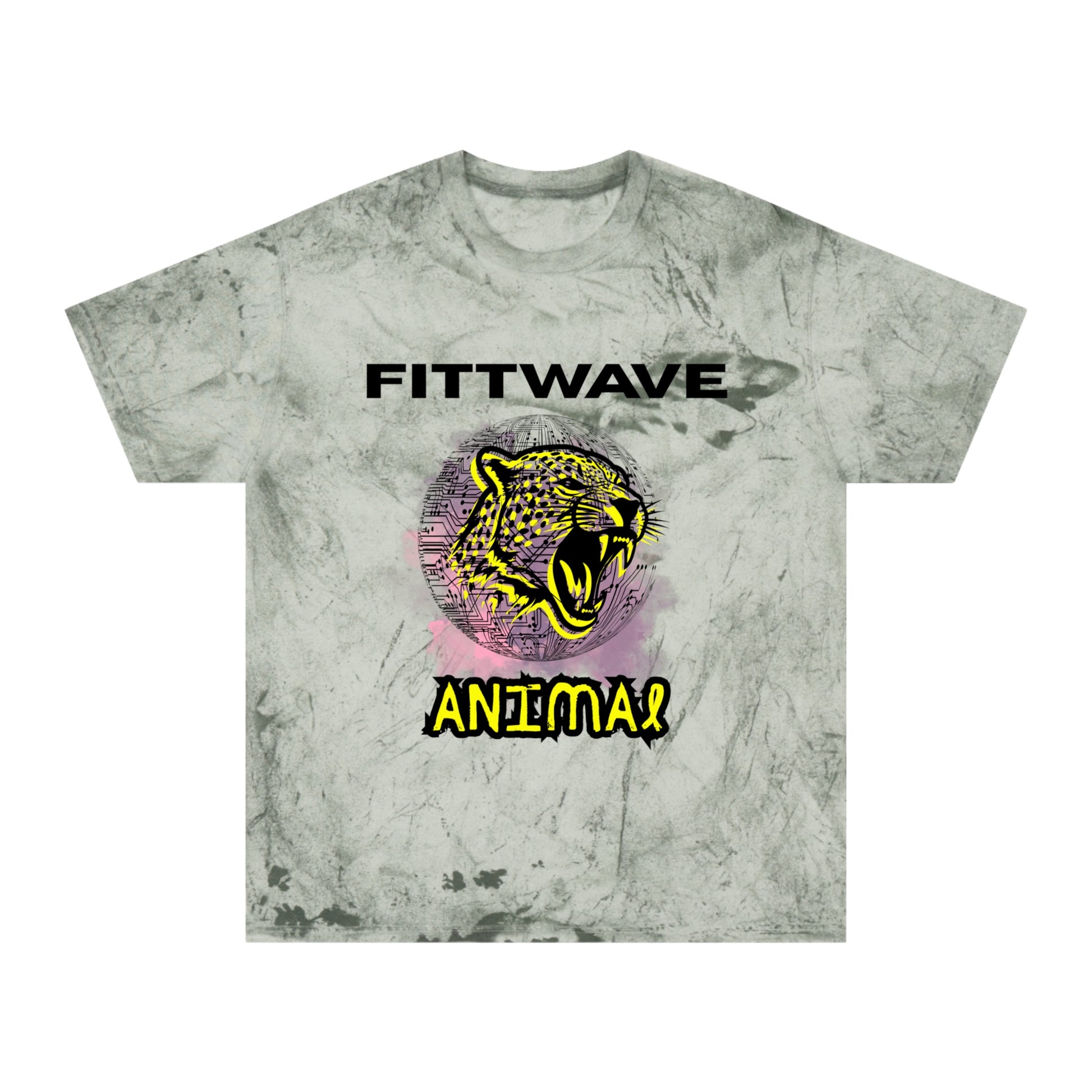 FITTWAVE RAVE ANIMAL | Unisex Color Blast T-Shirt, Casual Wear, RAVE Fashion, Graphic T-Shirt, Street Style