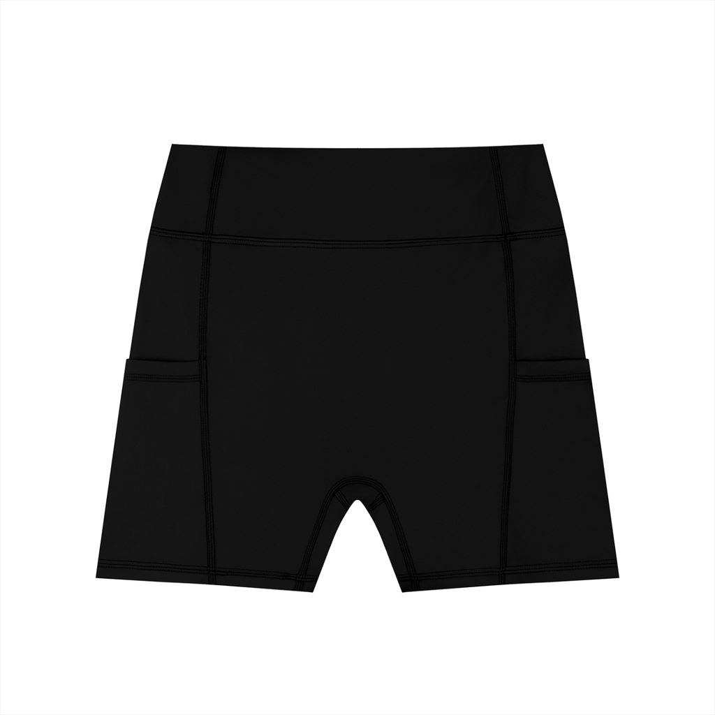 Women High Waisted Athletic Biker Shorts With Secure Phone Side Pockets