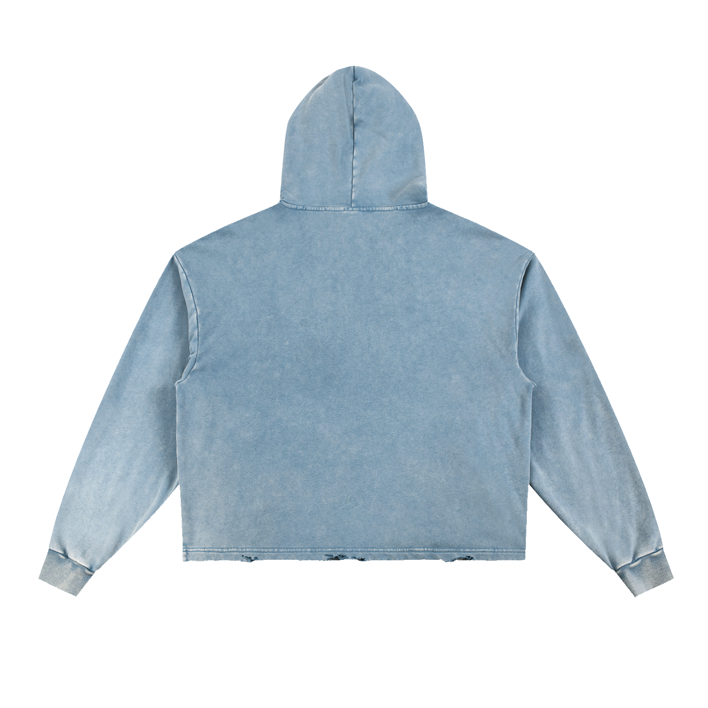 Believe Vintage Washed Frayed Hem Hoodie By Fittwave Fitness Unisex Cotton Blend