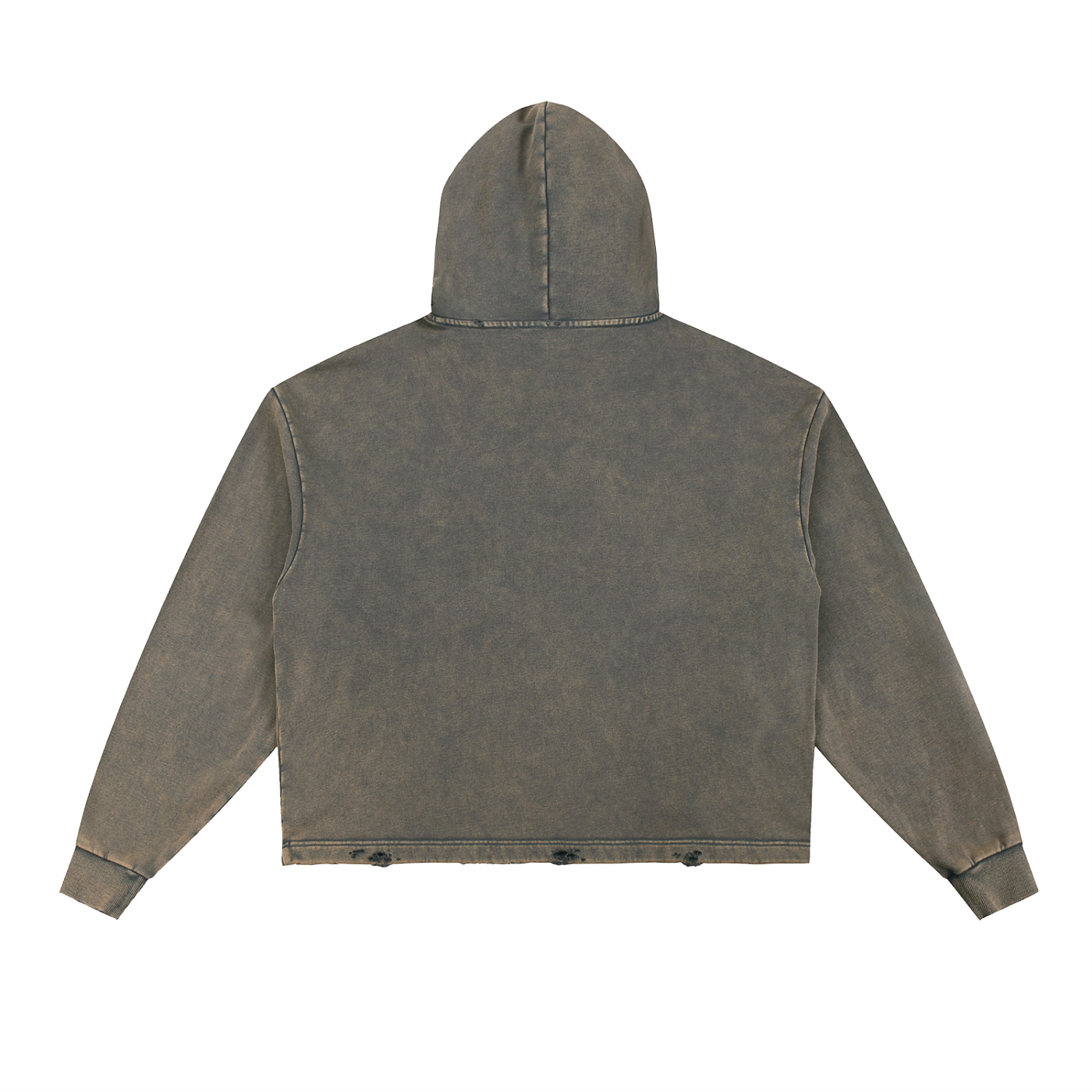 Believe Vintage Washed Frayed Hem Hoodie By Fittwave Fitness Unisex Cotton Blend