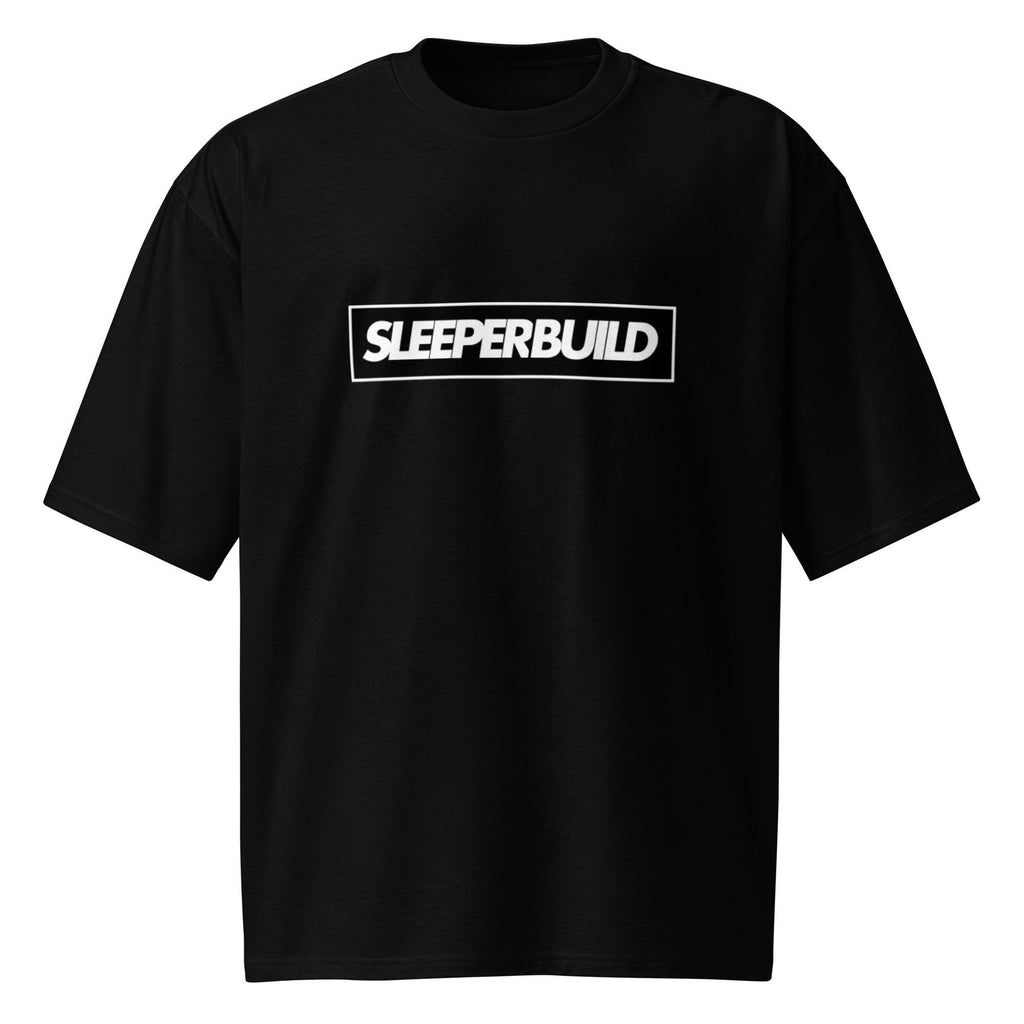 Sleeper Build - Oversized heavyweight black fitness t-shirt Unisex
